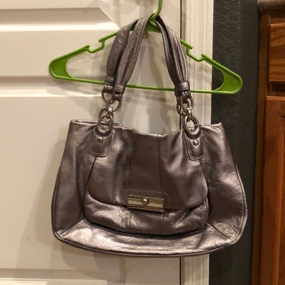 Silver Coach Purse - Picture 1 of 3
